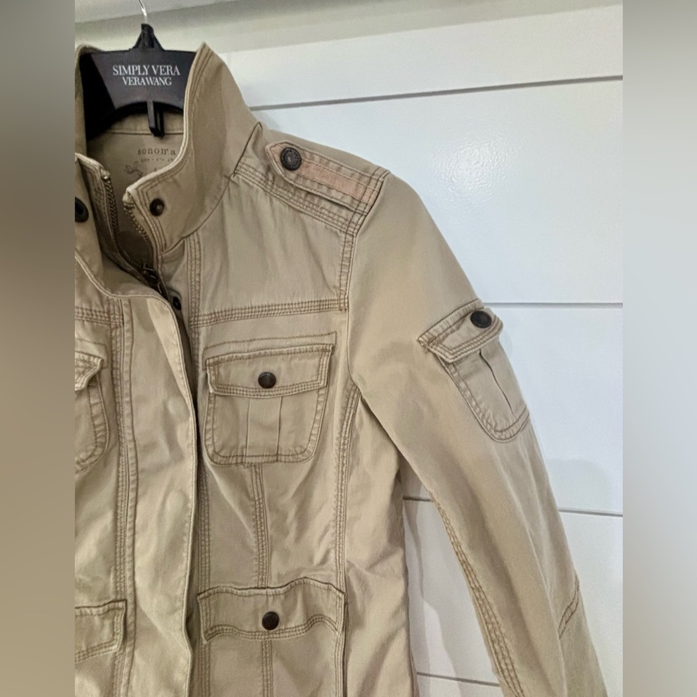 Sonoma Khaki Cargo Women's Jacket S - Picture 4 of 7